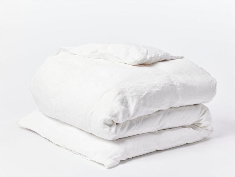 Organic Relaxed Linen Duvet Cover | Alpine White