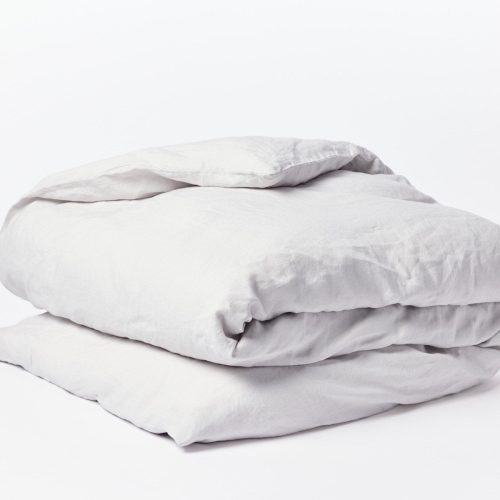 Organic Relaxed Linen Duvet Cover | Fog