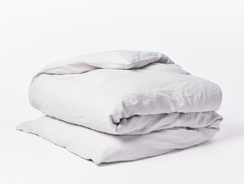 Organic Relaxed Linen Duvet Cover | Fog