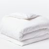 Organic Crinkled Percale™️ Duvet Cover | Alpine White