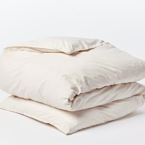 Organic Crinkled Percale™️ Duvet Cover | Undyed