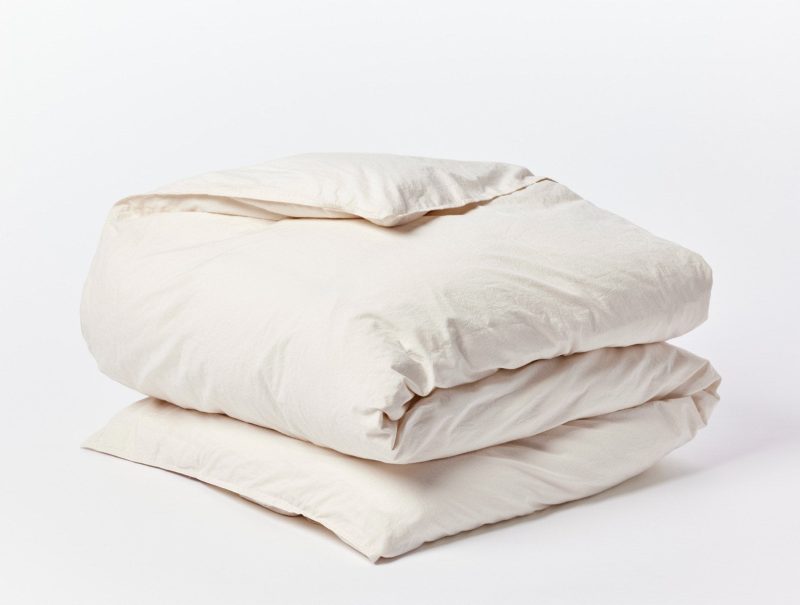 Organic Crinkled Percale™️ Duvet Cover | Undyed