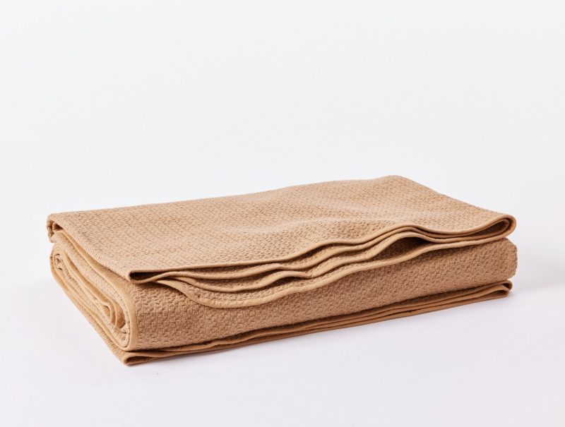 Honeycomb Organic Blanket | Ginger