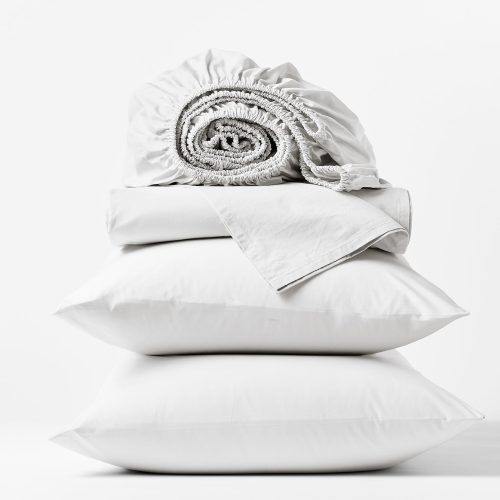 Heritage Organic Percale Sheets | Alpine White