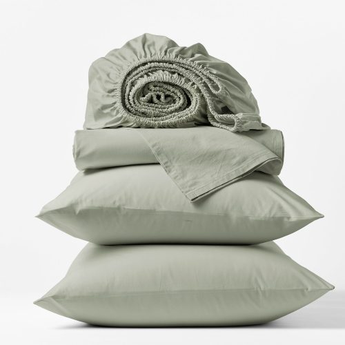 300 Thread Count Organic Percale Sheets | Laurel