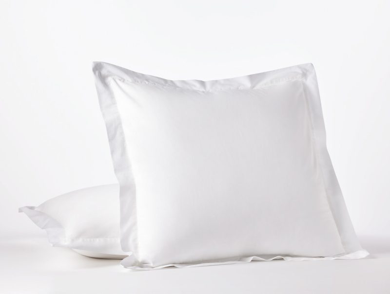 300 Thread Count Organic Percale Sham | Euro Sham | Alpine White