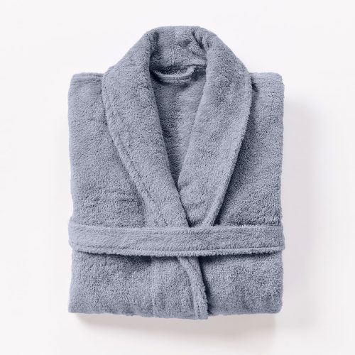 Unisex Cloud Loom Organic Robe | Steel Blue