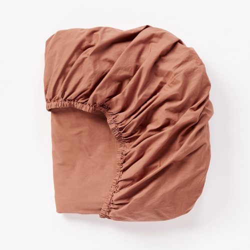 Organic Crinkled Percale™️ Fitted Sheets | Sedona