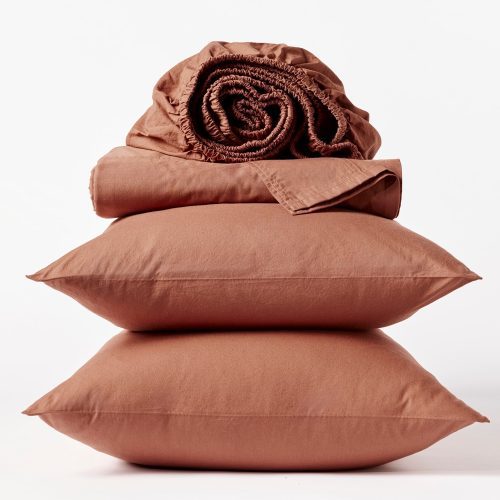 Organic Crinkled Percale™ Sheet Sets | Sedona