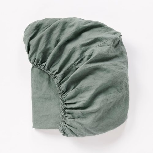 Organic Relaxed Linen Fitted Sheets | Juniper