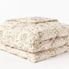 Coyuchi + Rejuvenation Flora Organic Print Duvet Cover | Undyed w/Sedona