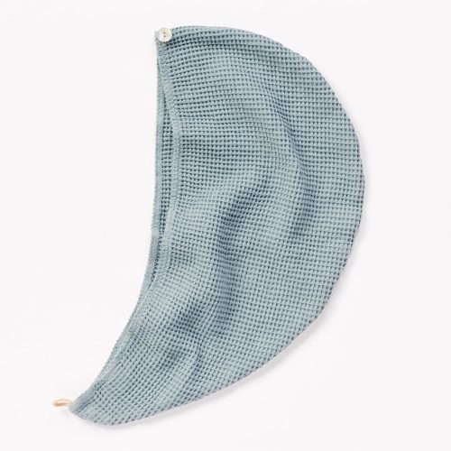 Waffle Organic Hair Wrap | Lagoon