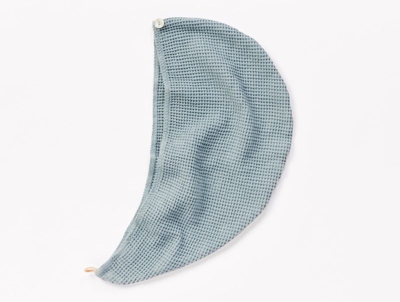 Waffle Organic Hair Wrap | Lagoon