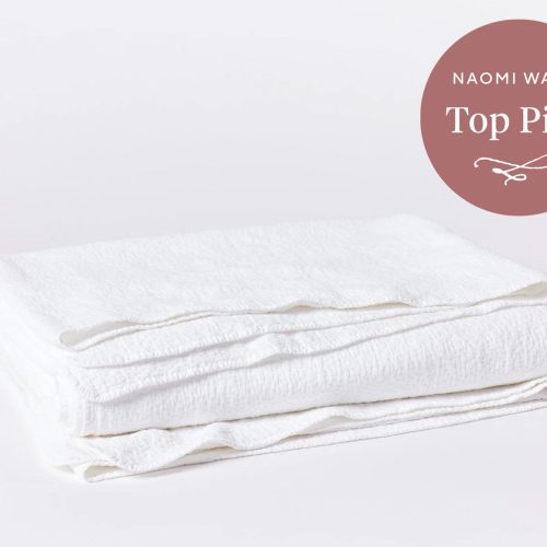 Cascade Organic Matelasse Blanket | Alpine White