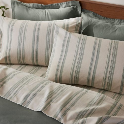 CloudBrushedRecycledFlannel Sheets JuniperHerringboneStripe Details FA23 19037 19b0daab 5e92 44d0 ad47 4f6f0249d577