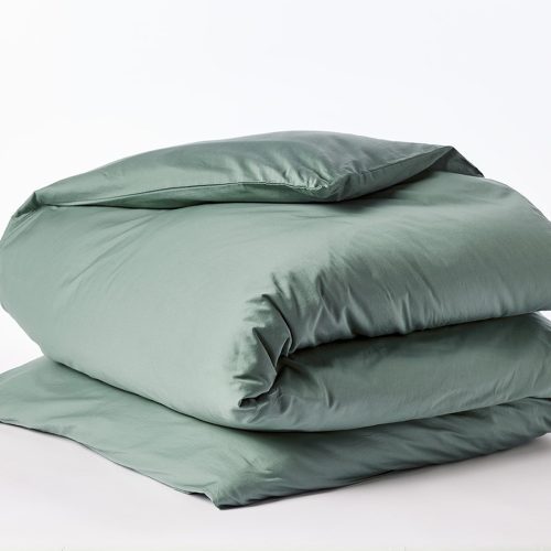 Cloud Soft Organic Sateen Duvet Cover | Sage