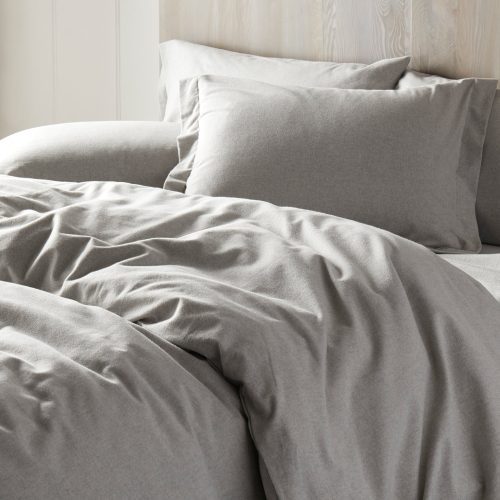 Cloud Brushed Flannel DuvetCover PaleGrayHeather BedThreeQuarterDet F17 1 e a4a85b02 3486 4830 b756 adcd9187e264