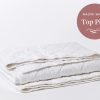 Diamond-Stitched Organic Cotton Comforter | Alpine White