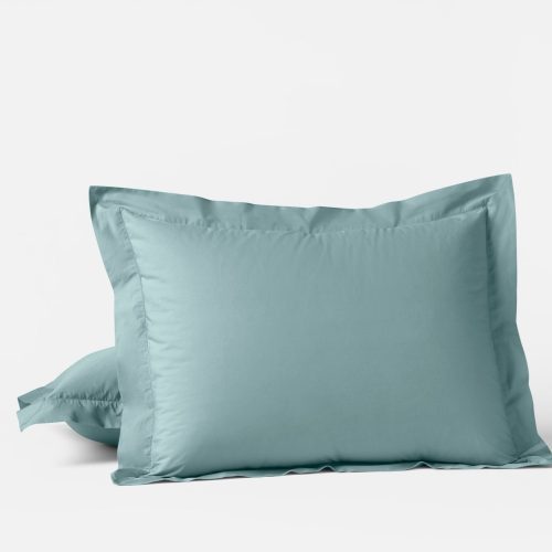 300 Thread Count Organic Percale Shams | Pacific Blue