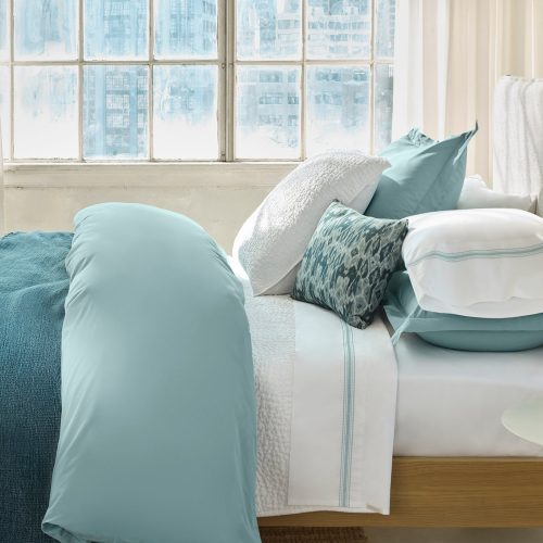 FA24 300TCPercale Duvet LandscapeEmbroidery PacificBlue A 0008