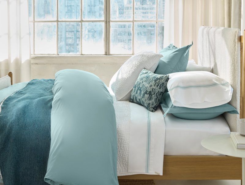 FA24 300TCPercale Duvet LandscapeEmbroidery PacificBlue A 0008