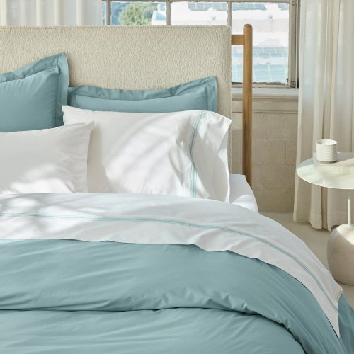 FA24 300TCPercale Duvet LandscapeEmbroidery PacificBlue B 0029