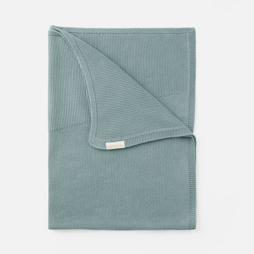 Arroyo Organic Knit Baby Blanket - Coyuchi | Lagoon