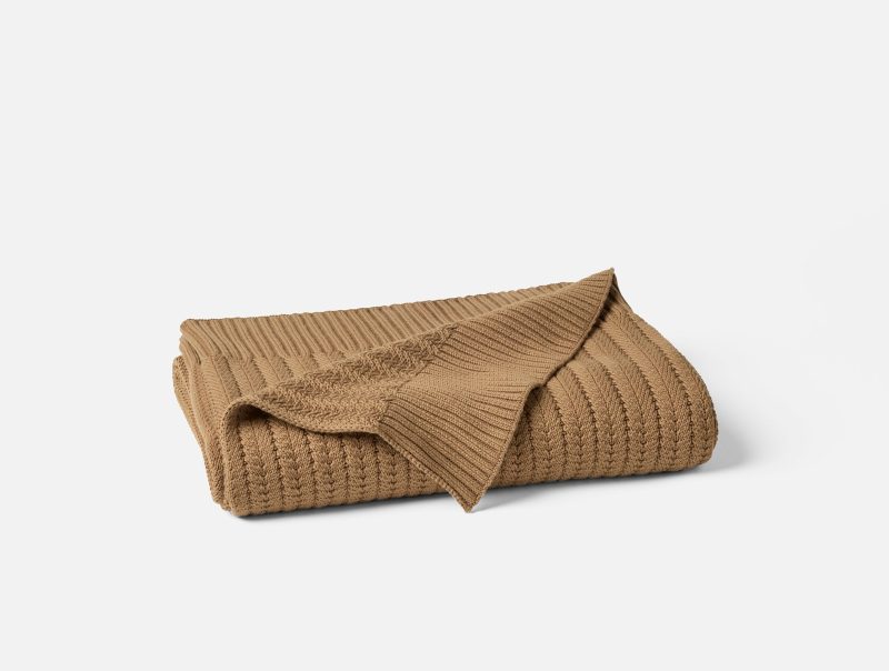 Casa Loma Organic Knit Throw | Doe