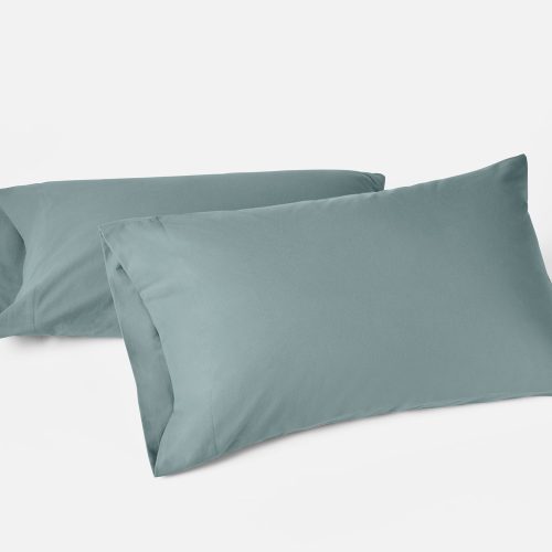 Cloud Brushed™ Organic Flannel Pillowcases | Lagoon