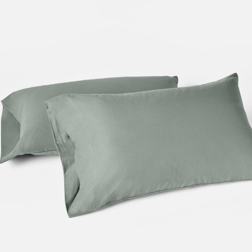 Cloud Brushed™ Organic Flannel Pillowcases | Sage