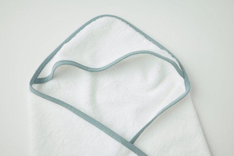 FA24 CloudLoomOrganic BabyHoodedTowelSet UndyedwLagoon B 2787 1