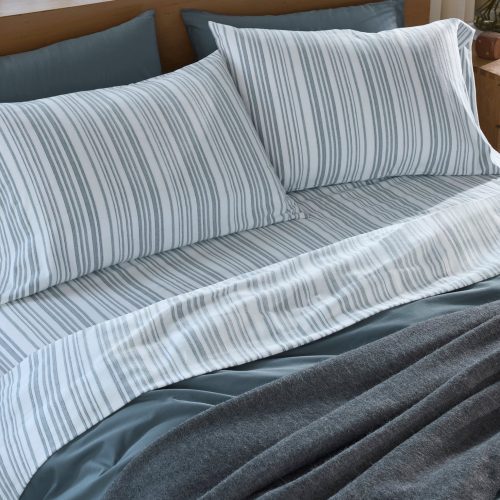 FA24 CloudSoftSateen Duvet Gulf Sheet Set GulfTonalStripe B 0026