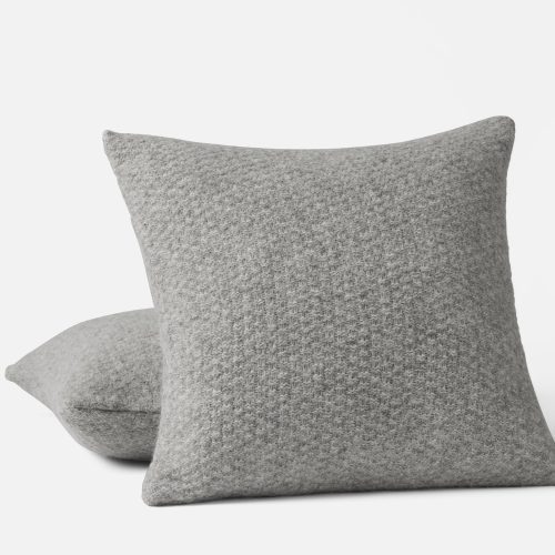 Cordillera Alpaca Cotton Decorative Pillow Cover | Gray Heather 