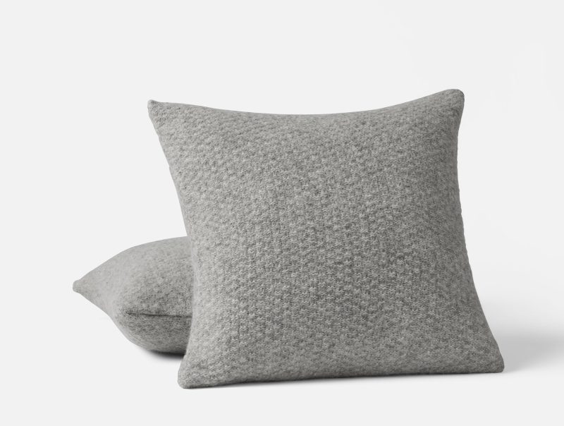 Cordillera Alpaca Cotton Decorative Pillow Cover | Gray Heather