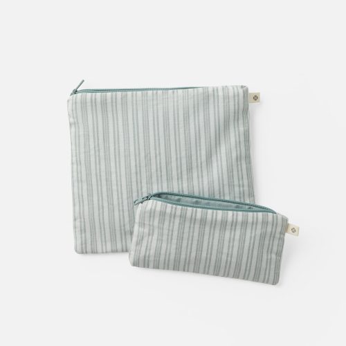 Coyuchi Conserve Organic Snack Bags | Surf Chambray