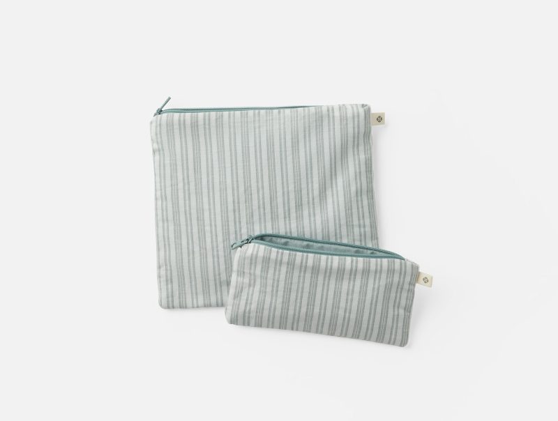 Coyuchi Conserve Organic Snack Bags | Surf Chambray