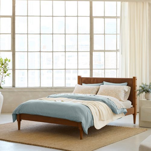 FA24 CrinklePercale Duvet SurfChambray SheetSet FawnGarden A 0077