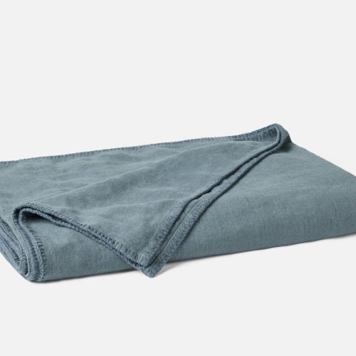 Helena Organic Linen Blanket | River