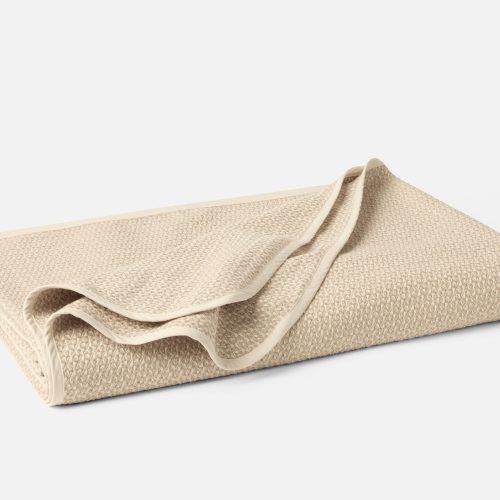 Honeycomb Organic Blanket | Undyed Oyster