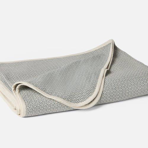 Honeycomb Organic Blanket | Undyed Lagoon