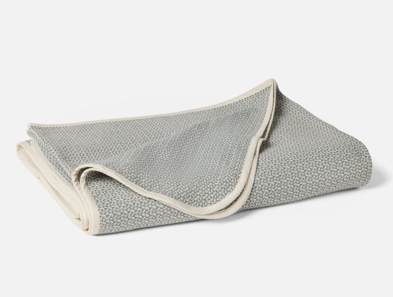 Honeycomb Organic Blanket | Undyed Lagoon