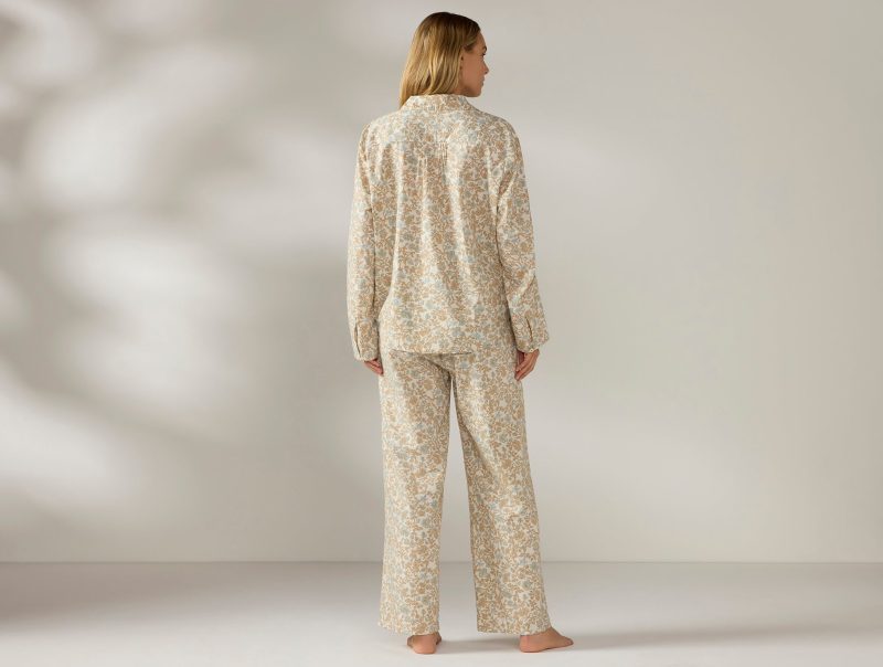 FA24 IslaOrganic LongSlevePajamaSet FawnGarden OM 0183