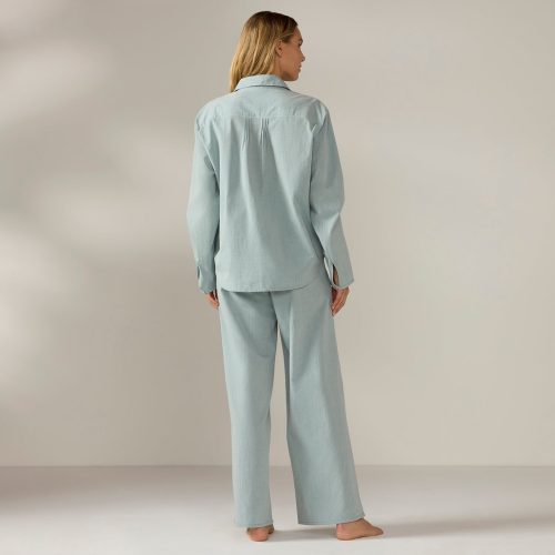 FA24 IslaOrganic LongSlevePajamaSet SurfChambray OM 0362