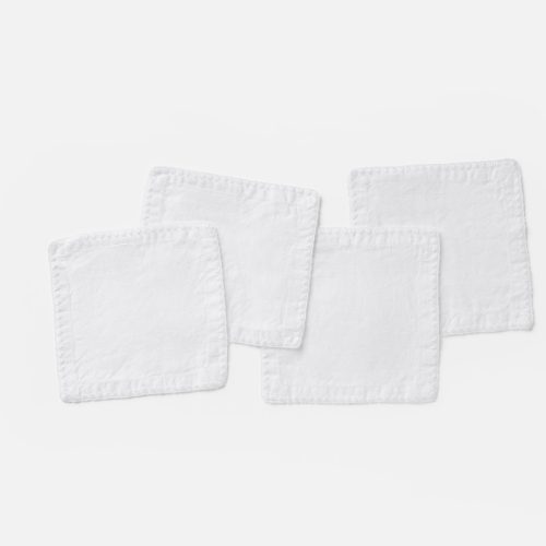 FA24 OlivosEmbroideredOrganicLinen CocktailNapkinSet AlpineWhite V1 1225