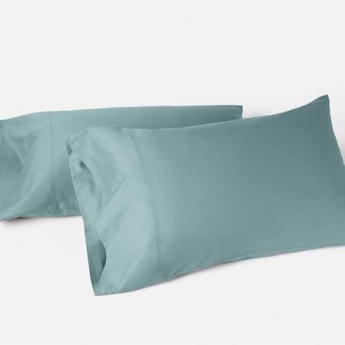 Cloud Soft Organic Sateen Pillowcase | Pacific Blue