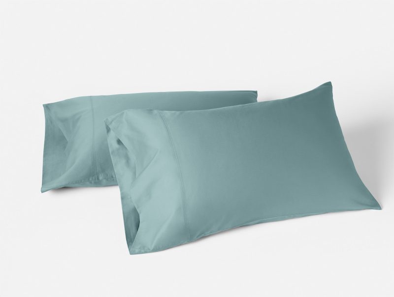 Cloud Soft Organic Sateen Pillowcase | Pacific Blue