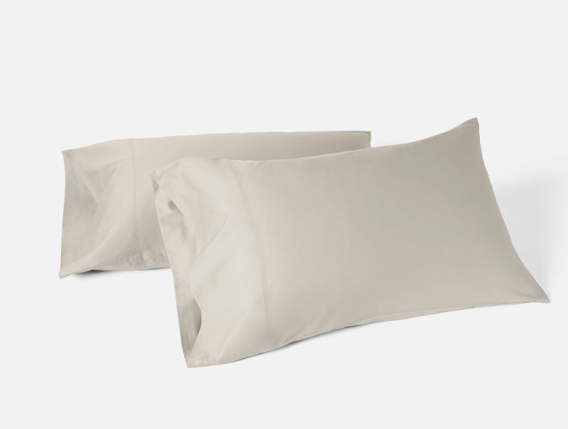 Cloud Soft Organic Sateen Pillowcase | Stone