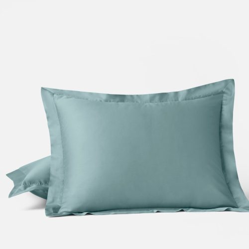 Cloud Soft Organic Sateen Sham | Standard | Pacific Blue