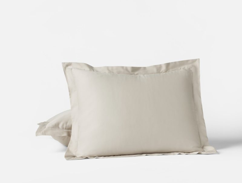 Cloud Soft Organic Sateen Sham | Standard | Stone