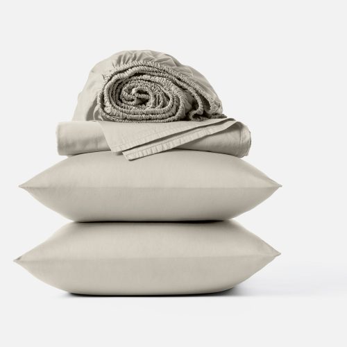 Cloud Soft Organic Sateen Sheet Set | Stone